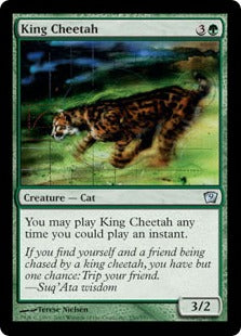 [250]【EN】【FOIL】キング・チータ/King Cheetah【9ED】[U][緑]