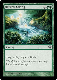 [257]【EN】【FOIL】自然の泉/Natural Spring【9ED】[C][緑]