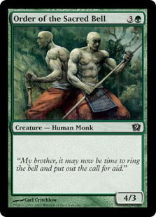 [261]【EN】【FOIL】聖鐘の僧団/Order of the Sacred Bell【9ED】[C][緑]