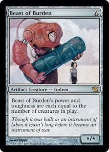[288]【EN】【FOIL】役畜/Beast of Burden【9ED】[R][茶]