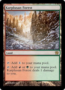 [321]【EN】【FOIL】カープルーザンの森/Karplusan Forest【9ED】[R][土地]