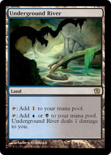 [326]【EN】【FOIL】地底の大河/Underground River【9ED】[R][土地]