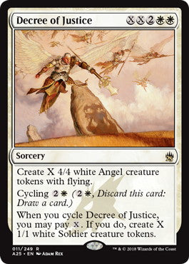 [011]【EN】【FOIL】正義の命令/Decree of Justice【A25】[R][白]