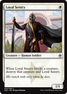 [022]【EN】【FOIL】忠誠な歩哨/Loyal Sentry【A25】[C][白]