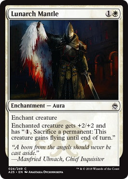 [024]【EN】【FOIL】月皇の外套/Lunarch Mantle【A25】[C][白]