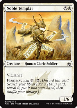 [025]【EN】【FOIL】気高き院僧/Noble Templar【A25】[C][白]