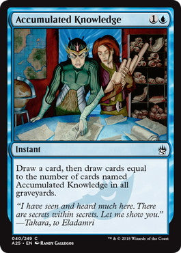 [040]【EN】【FOIL】蓄積した知識/Accumulated Knowledge【A25】[C][青]