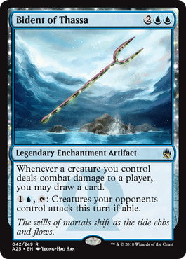 [042]【EN】【FOIL】タッサの二叉槍/Bident of Thassa【A25】[R][青]