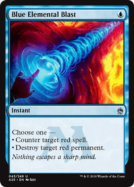 [043]【EN】【FOIL】青霊破/Blue Elemental Blast【A25】[U][青]
