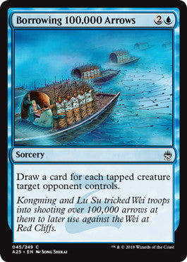 [045]【EN】【FOIL】十万本の矢集め/Borrowing 100,000 Arrows【A25】[C][青]