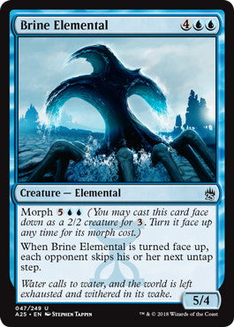 [047]【EN】【FOIL】塩水の精霊/Brine Elemental【A25】[U][青]