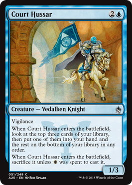 [051]【EN】【FOIL】宮廷の軽騎兵/Court Hussar【A25】[C][青]