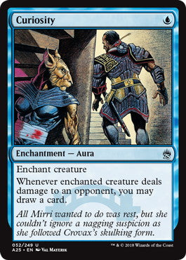 [052]【EN】【FOIL】好奇心/Curiosity【A25】[U][青]