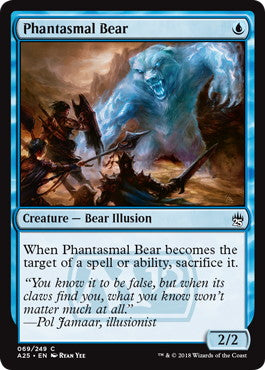 [069]【EN】【FOIL】幻影の熊/Phantasmal Bear【A25】[C][青]