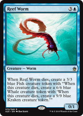[070]【EN】【FOIL】浅瀬蟲/Reef Worm【A25】[R][青]