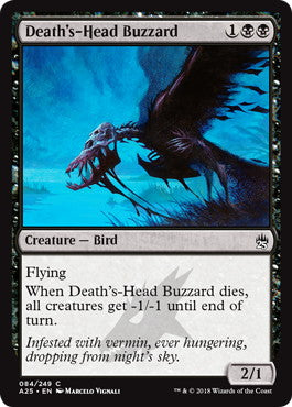 [084]【EN】死神頭のノスリ/Death's-Head Buzzard【A25】[C][黒]