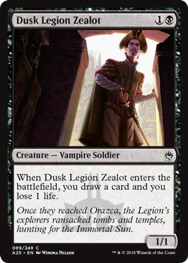 [089]【EN】薄暮軍団の盲信者/Dusk Legion Zealot【A25】[C][黒]