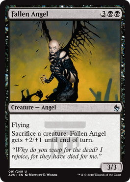 [091]【EN】【FOIL】堕天使/Fallen Angel【A25】[U][黒]