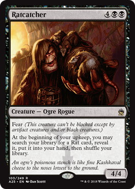 [103]【EN】【FOIL】鼠狩り/Ratcatcher【A25】[R][黒]