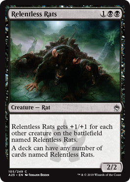 [105]【EN】執拗なネズミ/Relentless Rats【A25】[C][黒]