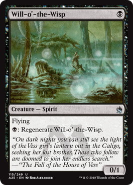 [115]【EN】【FOIL】鬼火/Will-o'-the-Wisp【A25】[U][黒]