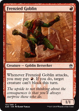[131]【EN】【FOIL】激情のゴブリン/Frenzied Goblin【A25】[C][赤]