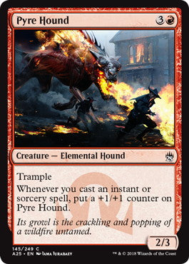 [145]【EN】火の猟犬/Pyre Hound【A25】[C][赤]