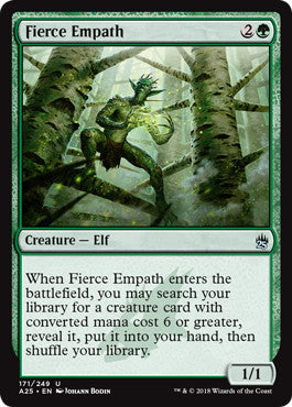 [171]【EN】【FOIL】激情の共感者/Fierce Empath【A25】[U][緑]