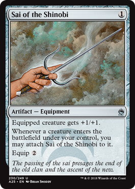 [230]【EN】【FOIL】忍びの釵/Sai of the Shinobi【A25】[U][茶]