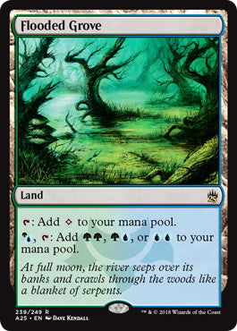 [239]【EN】【FOIL】溢れかえる果樹園/Flooded Grove【A25】[R][土地]