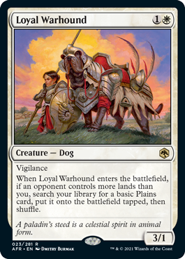 [023]【EN】忠実な軍用犬/Loyal Warhound【AFR】[R][白]