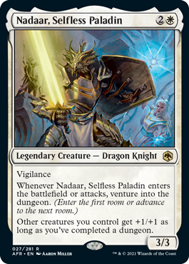 [027]【EN】【FOIL】無私のパラディン、ナダール/Nadaar, Selfless Paladin【AFR】[R][白]