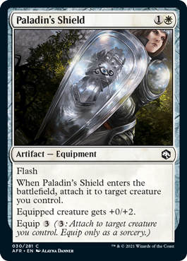 [030]【EN】【FOIL】パラディンの盾/Paladin's Shield【AFR】[C][白]