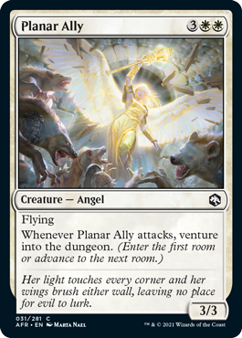 [031]【EN】【FOIL】プレイナー・アライ/Planar Ally【AFR】[C][白]