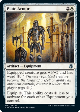 [032]【EN】【FOIL】板金鎧/Plate Armor【AFR】[U][白]