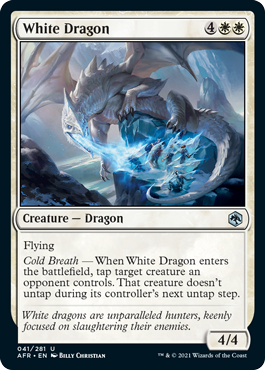 [041]【EN】【FOIL】ホワイト・ドラゴン/White Dragon【AFR】[U][白]
