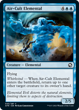 [045]【EN】【FOIL】大気教団の精霊/Air-Cult Elemental【AFR】[C][青]