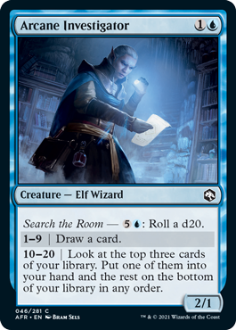 [046]【EN】秘儀の調査員/Arcane Investigator【AFR】[C][青]