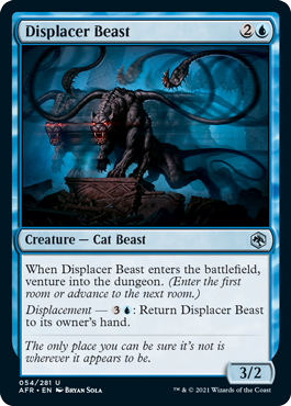 [054]【EN】【FOIL】ディスプレイサー・ビースト/Displacer Beast【AFR】[U][青]