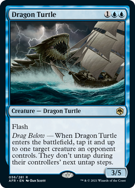[056]【EN】【FOIL】竜亀/Dragon Turtle【AFR】[R][青]