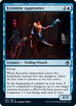[057]【EN】【FOIL】奇抜な弟子/Eccentric Apprentice【AFR】[U][青]