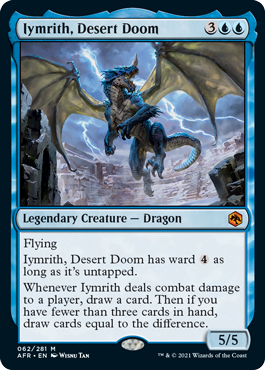 [062]【EN】【FOIL】砂漠滅ぼし、イムリス/Iymrith, Desert Doom【AFR】[M][青]
