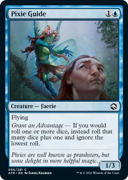 [066]【EN】【FOIL】ピクシーの案内人/Pixie Guide【AFR】[C][青]