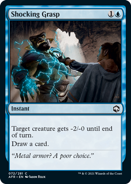 [072]【EN】【FOIL】ショッキング・グラスプ/Shocking Grasp【AFR】[C][青]