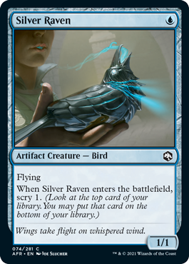 [074]【EN】シルヴァー・レイヴン/Silver Raven【AFR】[C][青]