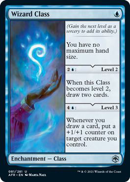 [081]【EN】【FOIL】ウィザード・クラス/Wizard Class【AFR】[U][青]