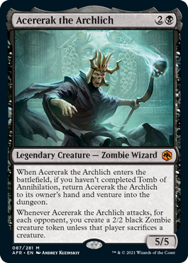 [087]【EN】【FOIL】アーチリッチ、アサーラック/Acererak the Archlich【AFR】[M][黒]