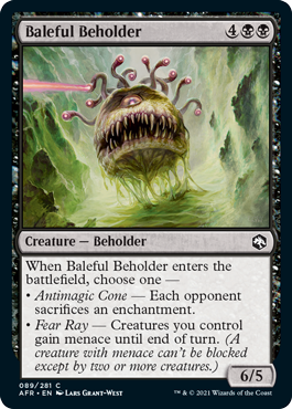 [089]【EN】【FOIL】悪意のビホルダー/Baleful Beholder【AFR】[C][黒]