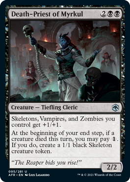 [095]【EN】【FOIL】ミルクルの死の僧侶/Death-Priest of Myrkul【AFR】[U][黒]