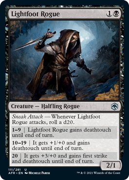 [111]【EN】【FOIL】足早のローグ/Lightfoot Rogue【AFR】[U][黒]